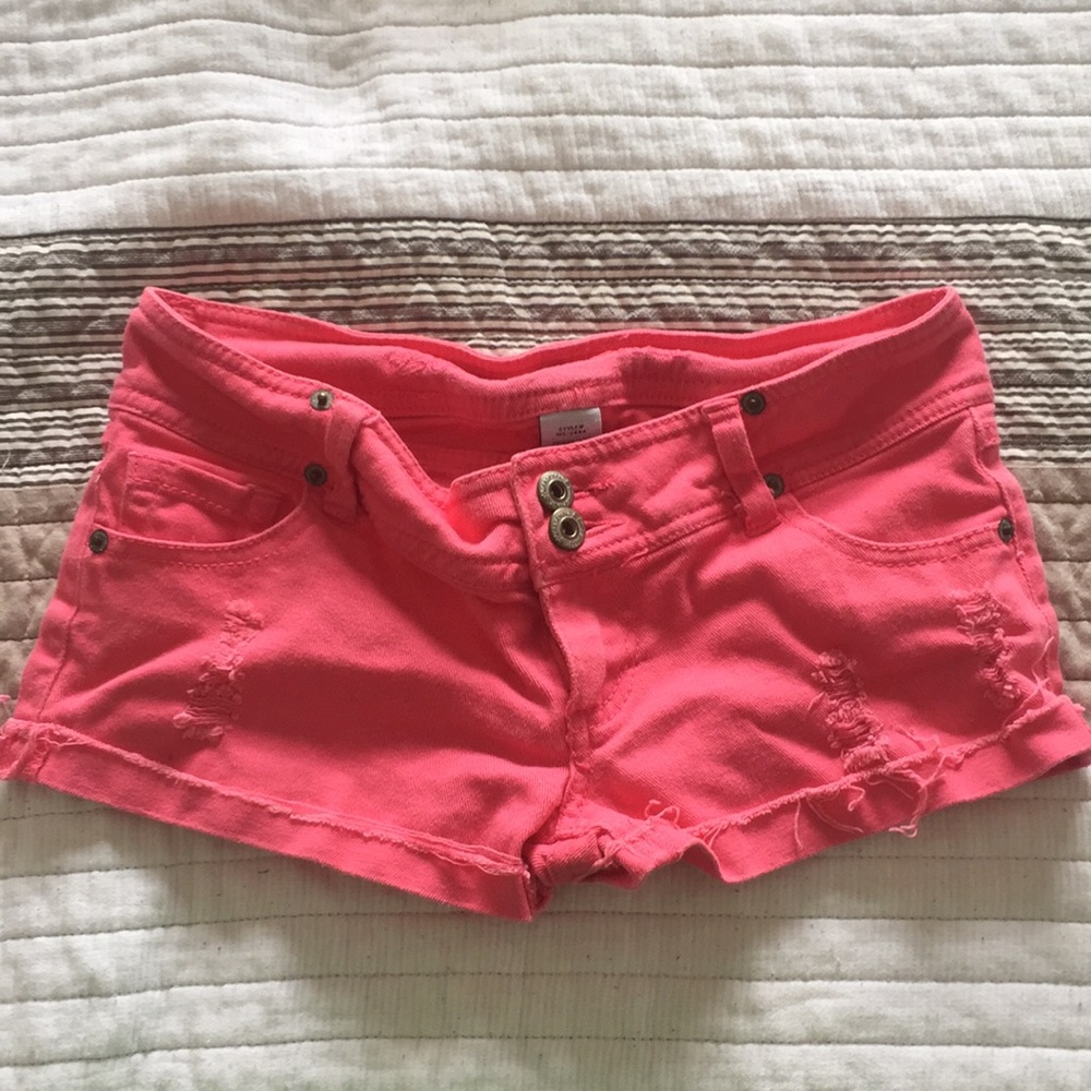 Pink shorts